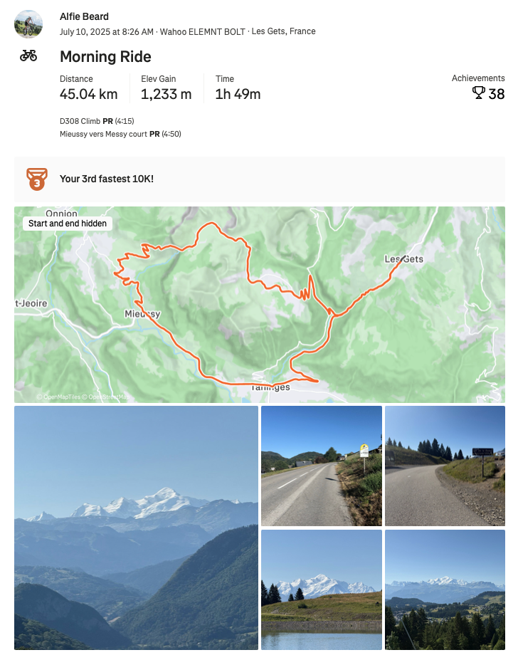 A Strava activity